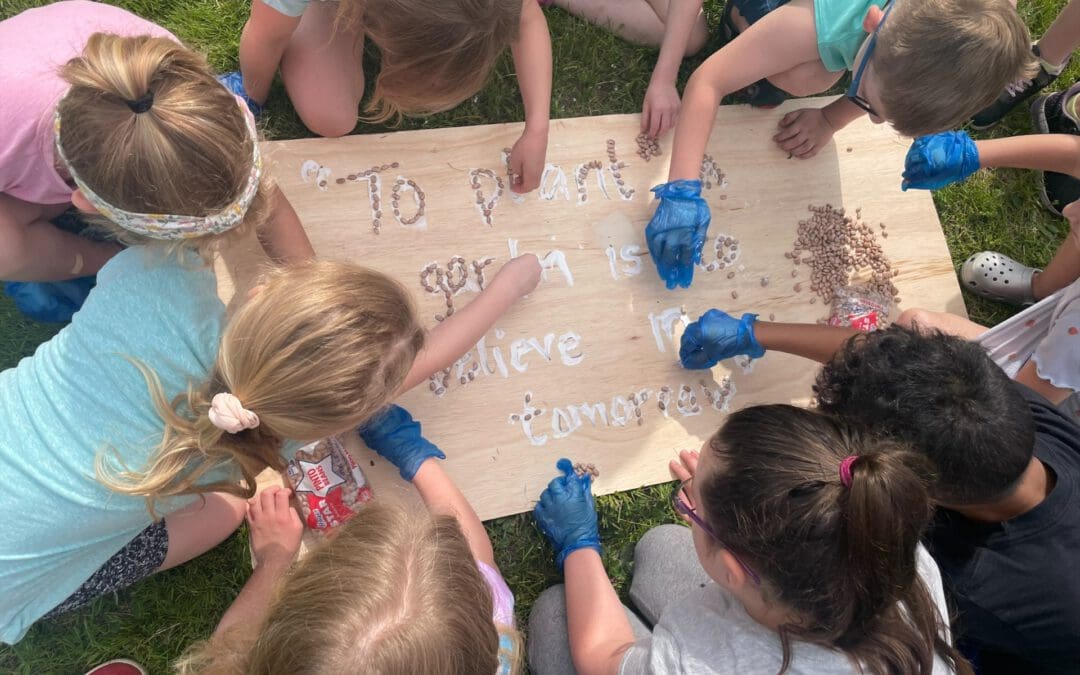 Integrate garden and nutrition education in schools